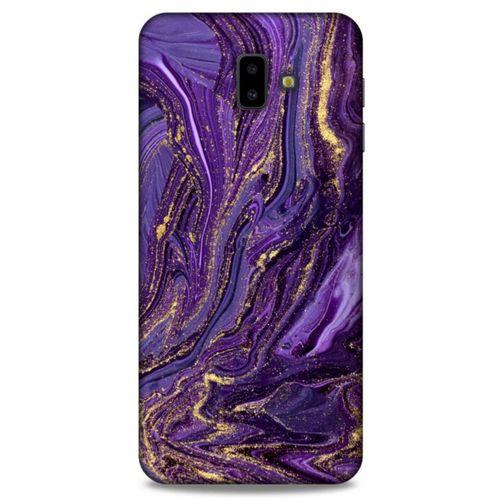 Samsung Galaxy J6 Plus Uyumlu Kılıf Mor Delisi (3) Kapak Kumlu