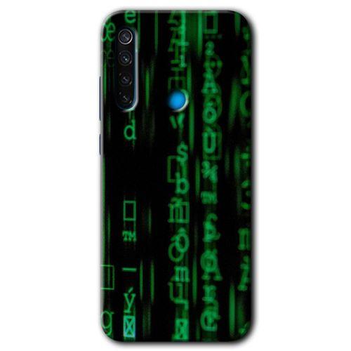 Potkal Hediye Fabrikası Xiaomi Redmi Note 8T Kılıf HD Desen Baskılı Arka Kapak - Matrix