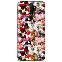 Oppo A9 2020 Kılıf Kelebek Etkisi (16) Kalın Kılıf Yeşil Mavi