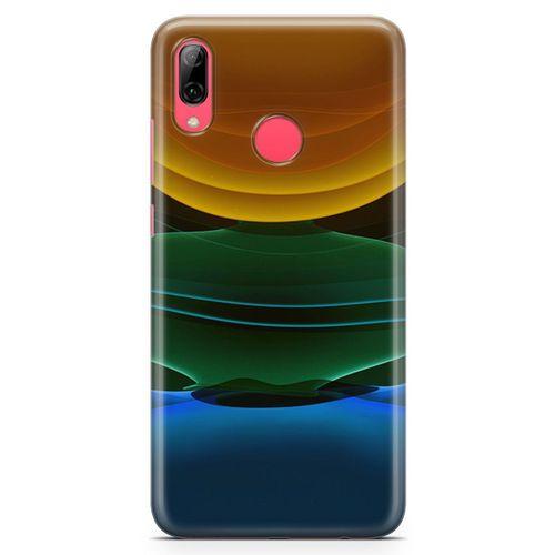Huawei Y7 Prime 2019 Kılıf Yer Gök Güneş Arka Kapak Koruma Desenli Full Koruyucu