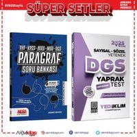Yediiklim 2025 DGS Sayısal Sözel Yetenek Çek Kopart Yaprak Test ve AKM Paragraf Soru Bankası Seti 2 Kitap