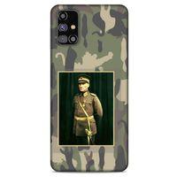 Samsung Galaxy M31s Kılıf Atatürk (13) Silikon Kap Kamuflaj