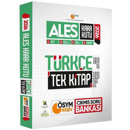 2026 ALES Kara Kutu Türkçe TEK KİTAP ÖSYM Arşiv Çıkmış Soru Bankası Konu Özetli Dijital Çözümlü