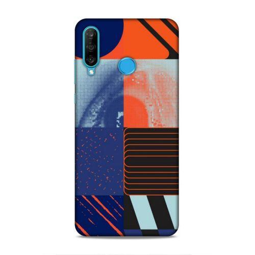 Huawei P30 Lite Uyumlu Kılıf Insomnia (2) Kabı Kırmızı Mavi
