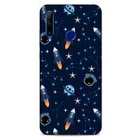 Huawei Y6P Uyumlu Kılıf Mavi Delisi (22) Tam Koruma Kılıfı Astronot