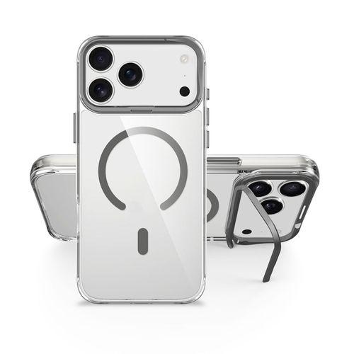 Apple iPhone 17 Pro Max Kılıf M-safe Şarj Özellikli Airbagli Kamera Standlı Zore Azor Kapak