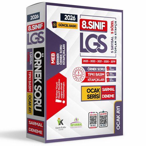 2026 8 Sınıf LGS Ocak Ayı MEB Örnek Soru Tıpkı Basım Sarmal Deneme Paketi 5li Video/PDF Çözümlü