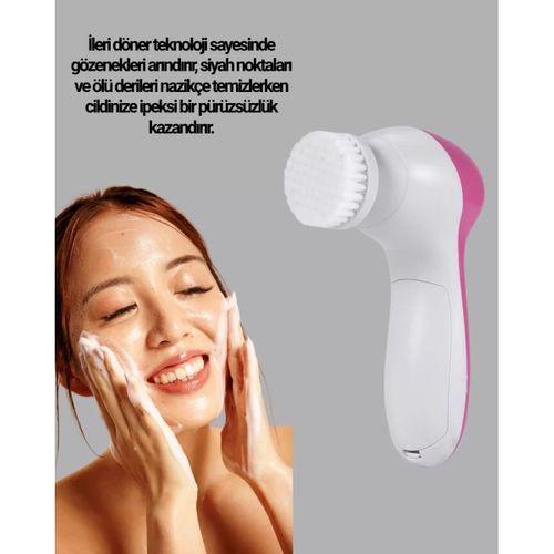 5’i 1 Arada Yüz Temizleme Cihazı – Masaj, Fırça, Peeling Ve Krem Uygulama Atlı