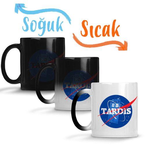 Doctor Who Tardis Nasa Sihirli Kupa Bardak Porselen