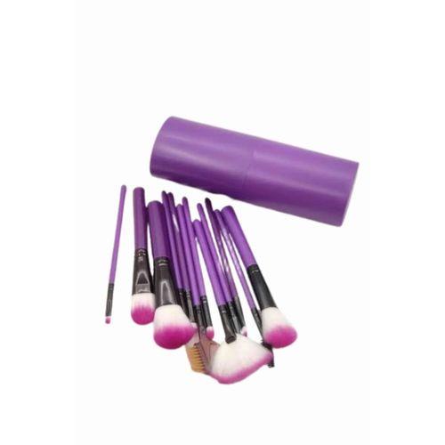 12 Parça Profesyonel Makyaj Fırçası Far Fırçası Allık Fırçası Yumuşak Kıllı