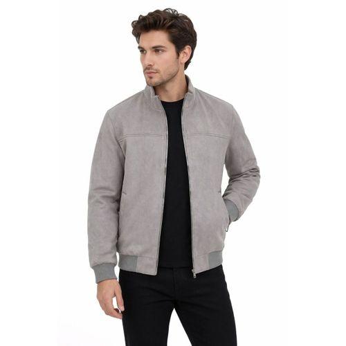 Erkek Regular Fit Mevsimlik Hakim Yaka Süet Spor Mont BGL-ST05333