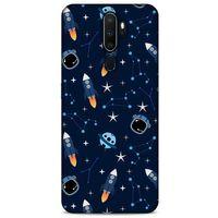 Oppo A5 2020 Uyumlu Kılıf Mavi Delisi (22) Tam Koruma Kılıfı Astronot