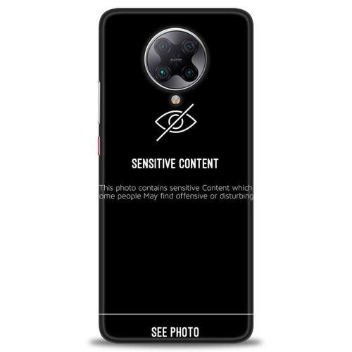 Xiaomi Redmi K30 Pro Kılıf HD Baskılı Kılıf - Sensitive Content + Tam Ekran Koruyucu