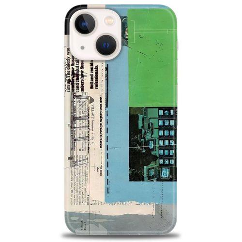 iPhone 14 Kılıf HD Baskılı Kılıf - Village + Tam Ekran Koruyucu