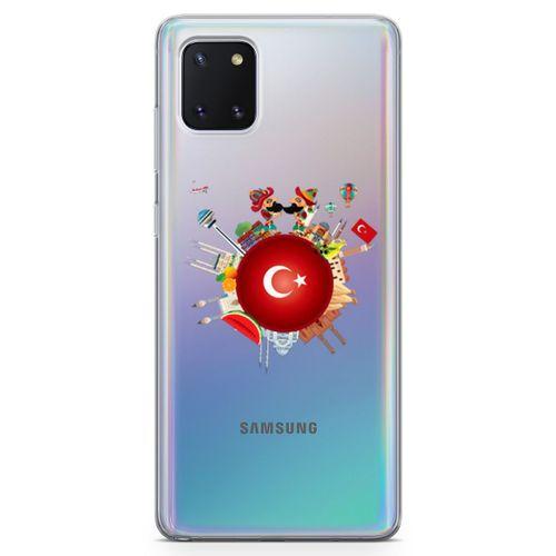 Samsung Galaxy A81 Kılıf Türkiye Milli Figürler Arka Kapak Koruma Desenli Full Koruyucu