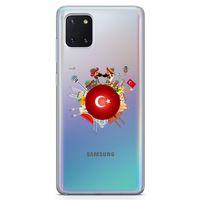 Samsung Galaxy A81 Kılıf Türkiye Milli Figürler Arka Kapak Koruma Desenli Full Koruyucu