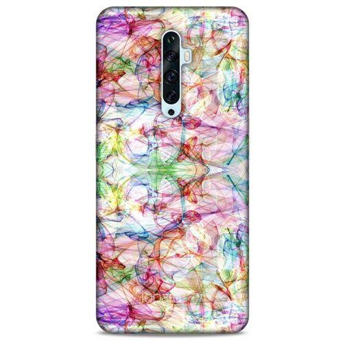 Oppo Reno 2z Kılıf Pastel Renkler (12) Koruyucu Silikon Beyaz Mavi