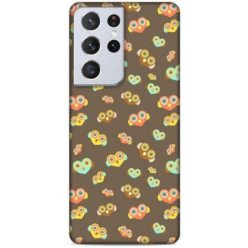 Lopard Samsung Galaxy S21 Ultra Uyumlu Kılıf Baykuşlar (10) Full Koruma Kılıfı