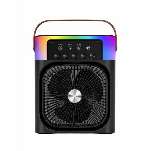 Taşınabilir Sprey Fan Rgb Işıklı Mini Klima Soğutucu Nemlendirici Usb Şarjlı