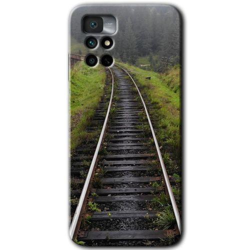 Xiaomi Redmi Note 11 4G HD Baskılı Kılıf + 9D Tam Ekran Koruyucu - Tren Yolu