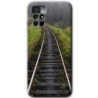 Xiaomi Redmi Note 11 4G HD Baskılı Kılıf + 9D Tam Ekran Koruyucu - Tren Yolu