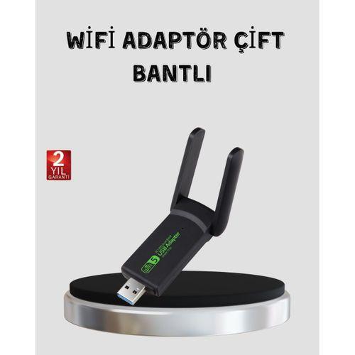 1200 Mbps Dual Band Wifi Adaptör – 5.8g & 2.4g Çift Antenli