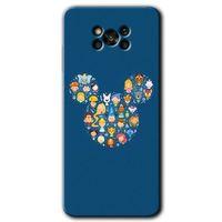 Poco x3 NFC Kılıf HD Desen Baskılı Arka Kapak - Mickey + Kırılmaz Cam