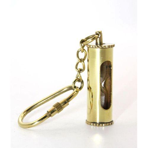 Pirinç Kum Saati Anahtarlık Model 1