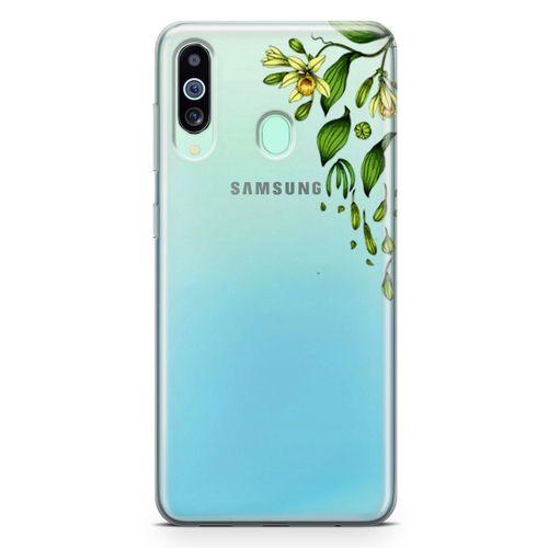 Samsung Galaxy A60 Kılıf Vanilya Çiçeği Arka Kapak Koruma Desenli Full Koruyucu
