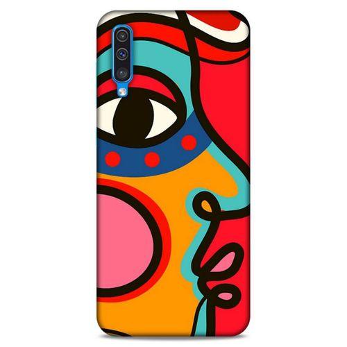 Lopard Samsung Galaxy A50 Uyumlu Kılıf Soyut Sanat (9) Baskılı Kılıf