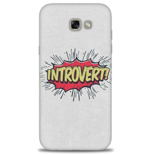 Samsung Galaxy A7 2017 / A720 Kılıf HD Baskılı Kılıf - Introvert! + Tam Ekran Koruyucu