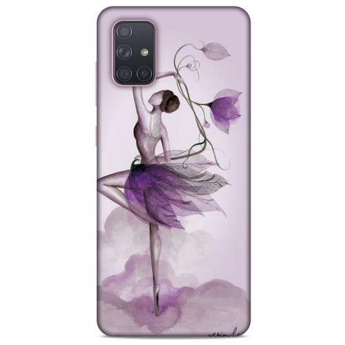 Y.Liva-2020 (Çiçekle Dans) Samsung Galaxy A71 Kılıf Silikon Kapak Desenli