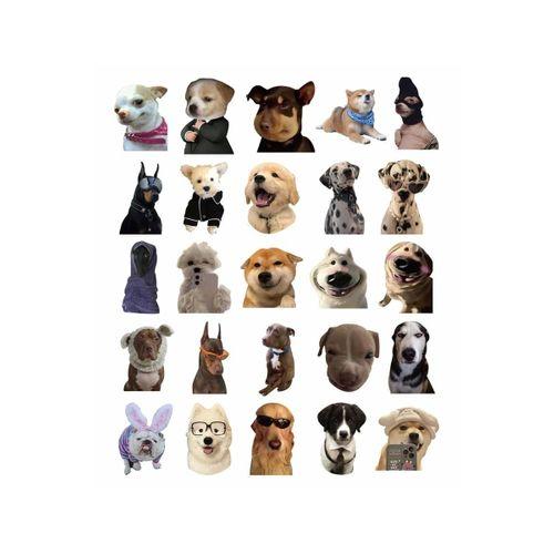 Sevimli Köpek Çıkartmaları Laptop Notebook Tablet Sticker Seti