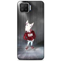 Oppo A73 Kılıf FunnyMaX (41) Tank Kılıf Gri Bull Teriyer