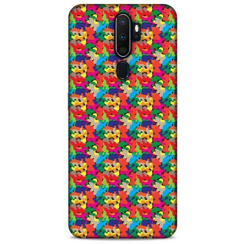 Kamuflaj 28 Oppo A5 2020 Kılıf Silikon Kapak