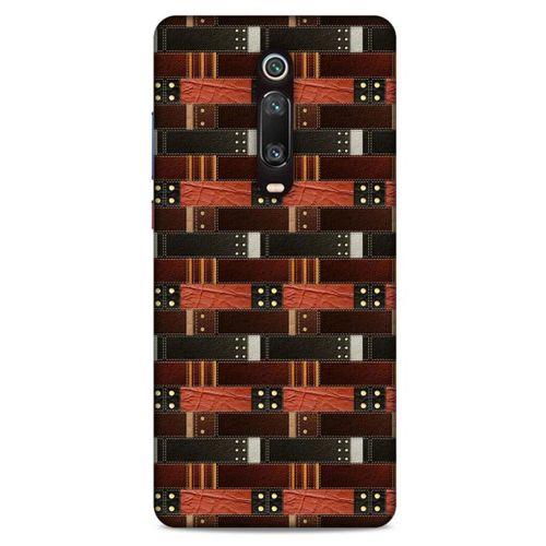 Xiaomi Redmi K20 Pro Kılıf Patchwork (19) Kılıfları Kahve Turuncu