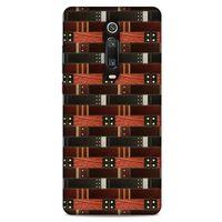 Xiaomi Redmi K20 Pro Kılıf Patchwork (19) Kılıfları Kahve Turuncu