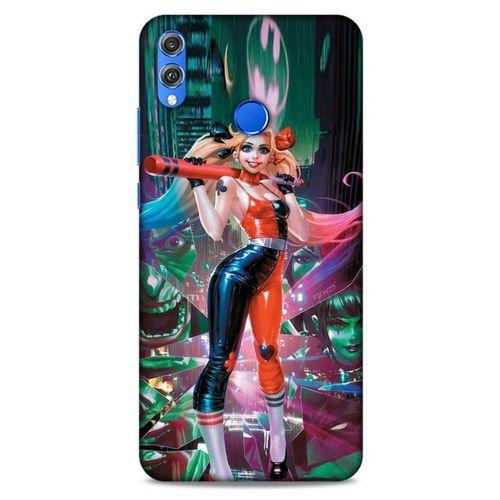 Huawei Honor 8x Uyumlu Kılıf Harley Quinn (44) Tough Armor Kılıf Gri-kuşkonmaz
