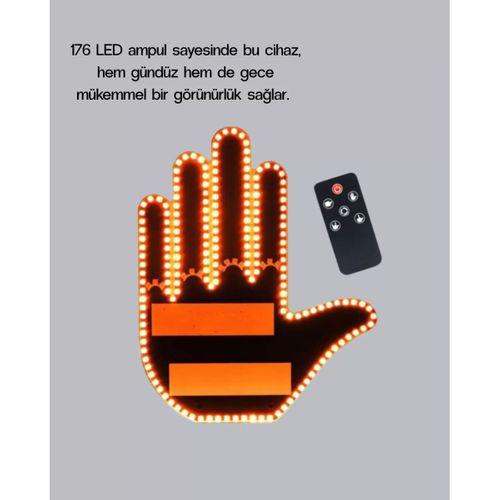 El Hareketiyle Kontrol Edilen 176 Led Amber Güvenlik Lambası
