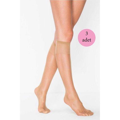 3 Adet Süper Ince 15 Den Mat Pantolon Çorabı Bronz Mudanis Penti