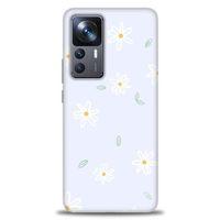 Xiaomi Mi 12T Kılıf HD Baskılı Kılıf - Beyaz Papatyalar + Tam Ekran Koruyucu