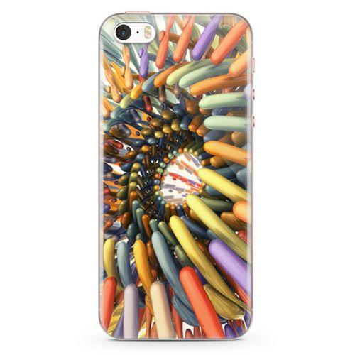 Apple iPhone SE Kılıf Derin Mevzular Arka Kapak Koruma Desenli Full Koruyucu