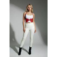 Kırmızı Renk Kalın Kadın Kemeri, Elbise Kemeri, Şık Deri Kemer, Deri Kemer Harness - APFT605