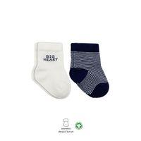 Bistyle Big Heart Penye Soket Çorap 2'Li BS10117 Lacivert