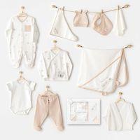 Happy Animals 10'lu Hastane Çıkışı Ekru Çocuklar İçin Eğitici ve Yaratıcı Bebek Seti