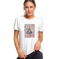 Fob Out Boy Logo Save Rock Baskılı Beyaz Kadın Tshirt