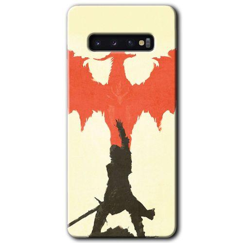 Samsung Galaxy S10 Kılıf HD Desen Baskılı Arka Kapak - Dragon Hunter 1