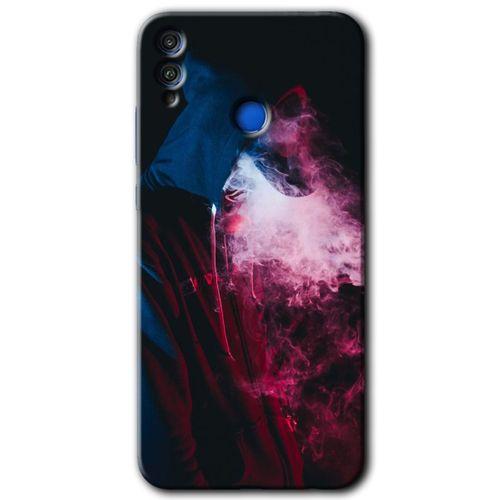 Potkal Hediye Fabrikası Honor 8c Kılıf HD Desen Baskılı Arka Kapak - Smoke-Man