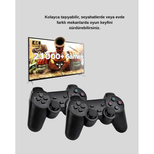 Taşınabilir Kablosuz Oyun Konsolu 2.4g Tv Destekli Kompakt Gövde