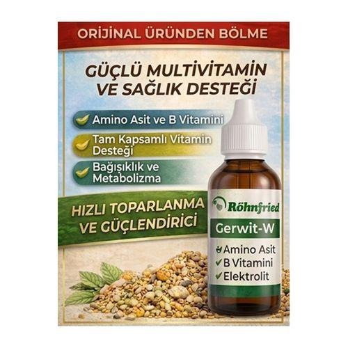 Röhnfried Gerwit-W 50 ml Güvercin, Muhabbet Kuşu, Kanarya Papağan Multivitamin Desteği BÖLME ÜRÜN